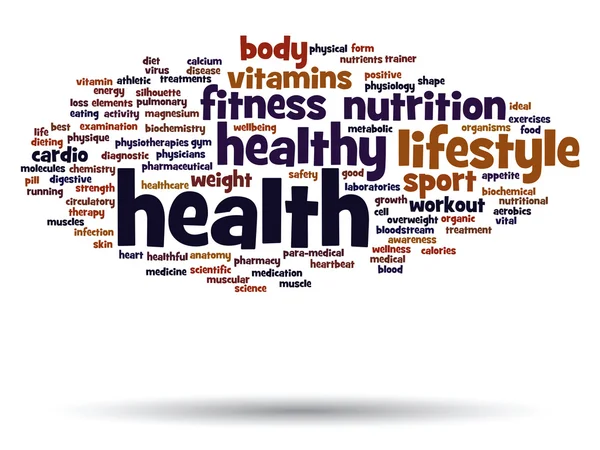 Abstract health  word cloud — Stock Photo, Image