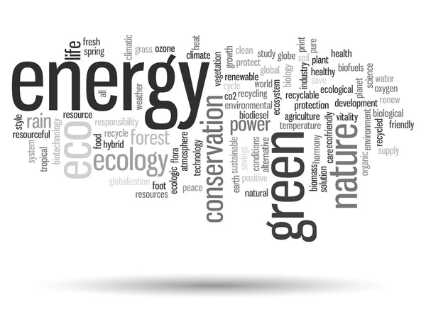 Ecology  and conservation word cloud — Stock Photo, Image