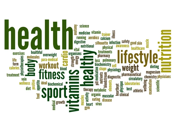 Health word cloud — Stock Photo, Image