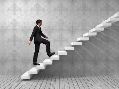 adımları tırmanma işadamı