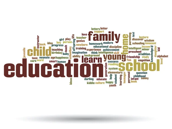 Education abstract word cloud — Stock Photo, Image