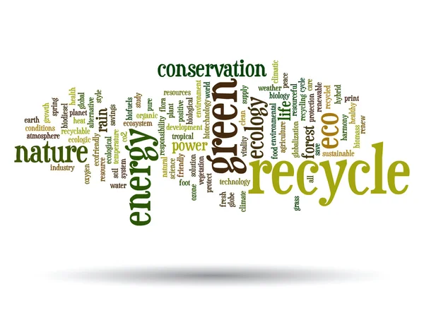 Conservation word cloud — Stock Photo, Image