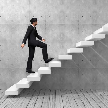 adımları tırmanma işadamı