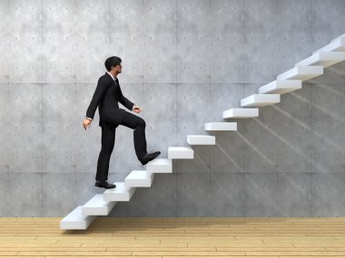 adımları tırmanma işadamı