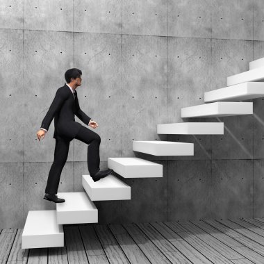 adımları tırmanma işadamı