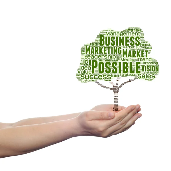 Tree business  word cloud — Stock Photo, Image