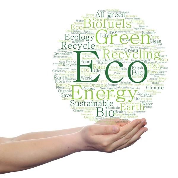Conservation word cloud text — Stock Photo, Image