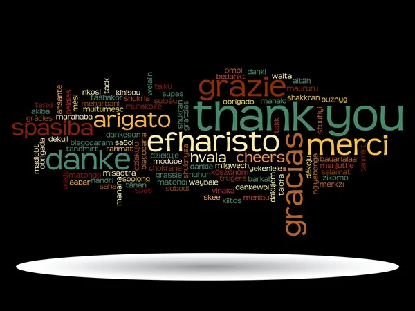 Thank you word cloud — Stock Photo, Image