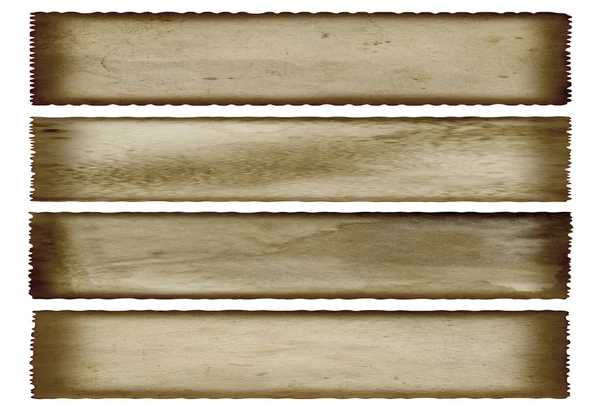 빈티지 컨셉 또는 흰색 배경에 고립 된 개념적 오래 된 복고풍 세 종이 텍스처 — 스톡 사진