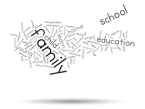 Educación palabra abstracta nube — Foto de Stock