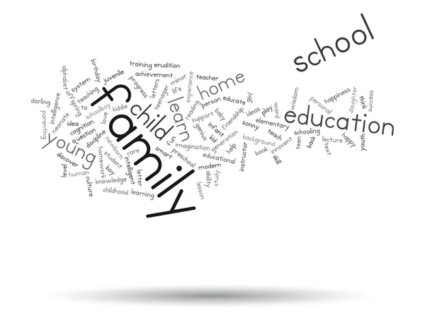 Education abstract word cloud — Stock Photo, Image