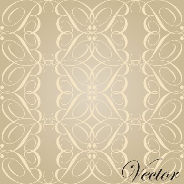 Vektör kahverengi süsleme desen