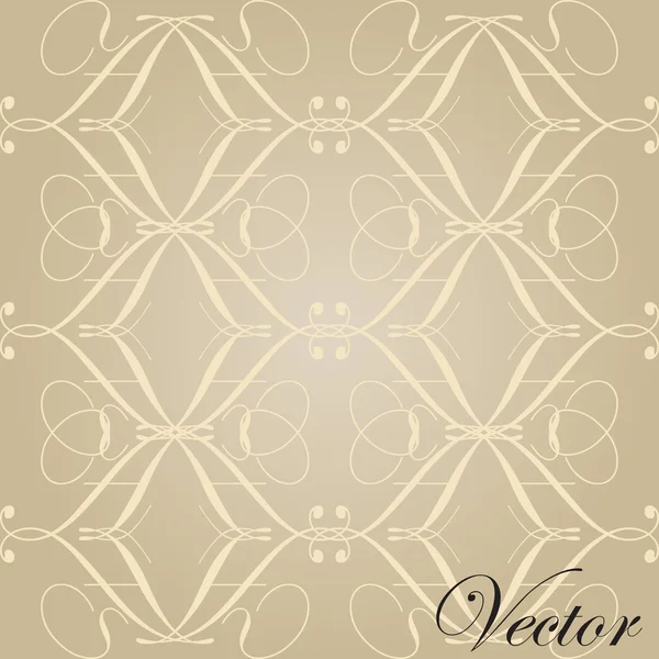 Vektorové hnědý ornament vzor — Stockový vektor