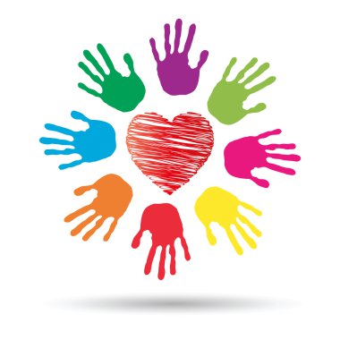 onceptual kırmızı kalp simgesi