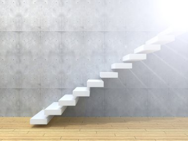 adımları bir duvarının yakınında