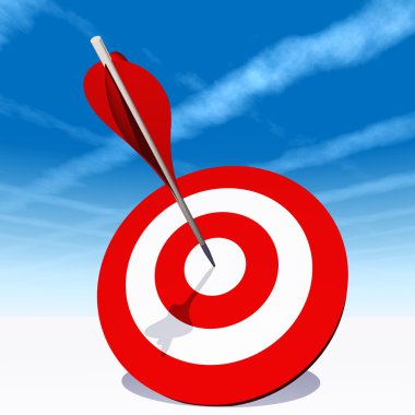 Kırmızı dart hedef tahtası