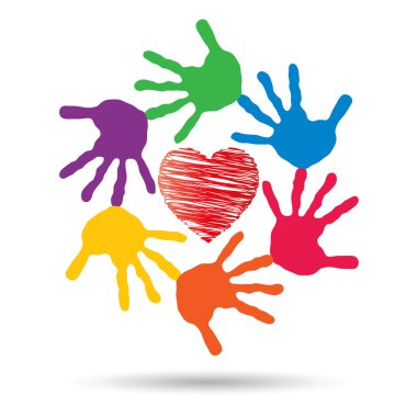 onceptual kırmızı kalp simgesi