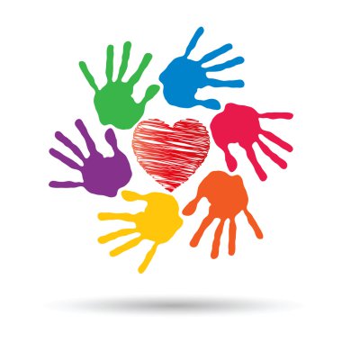 onceptual kırmızı kalp simgesi