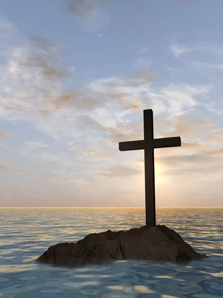 Conceptual Christian cross — Stock Photo, Image