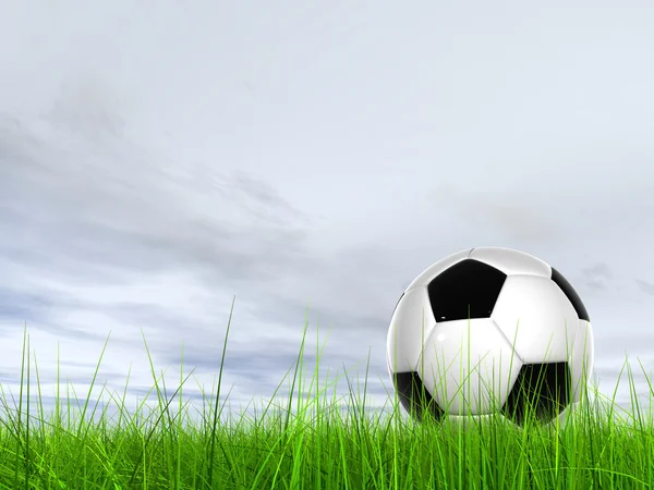 Bola de fútbol conceptual — Foto de Stock