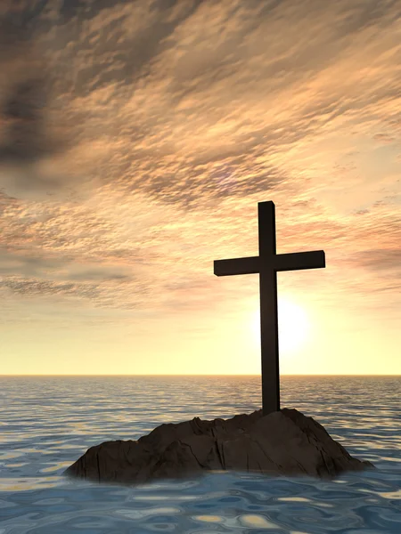 Conceptual Christian cross — Stock Photo, Image