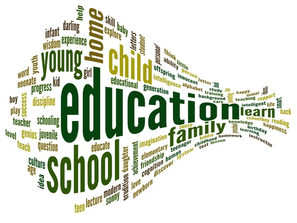 Education abstract word cloud — Stock Photo, Image