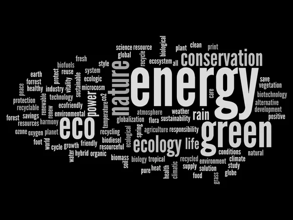 Conservation word cloud — Stock Photo, Image