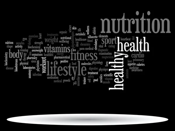 Abstracte gezondheid word cloud — Stockfoto