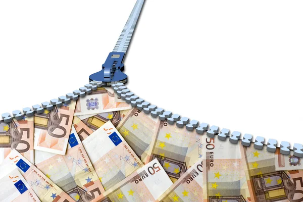 Банкноти євро гроші — стокове фото