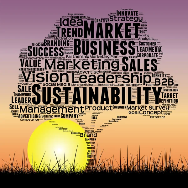 Business boom en gras word cloud — Stockfoto