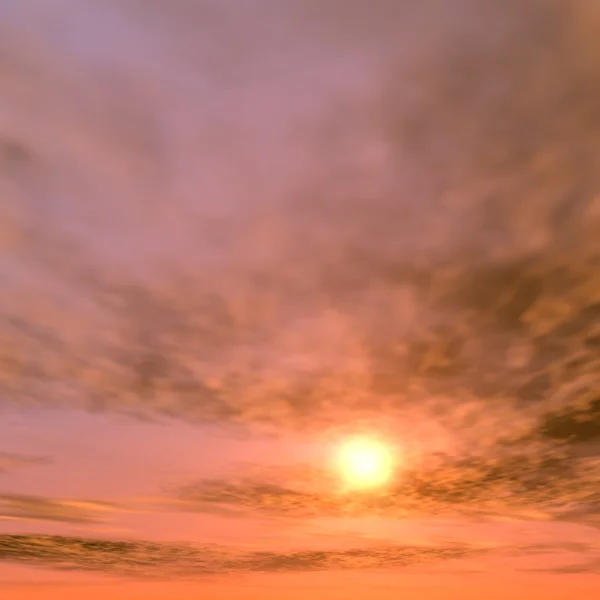 Sunrise background with clouds — Stock Photo, Image