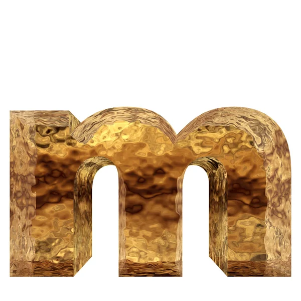 Fényes arany arany fém betűtípus — Stock Fotó