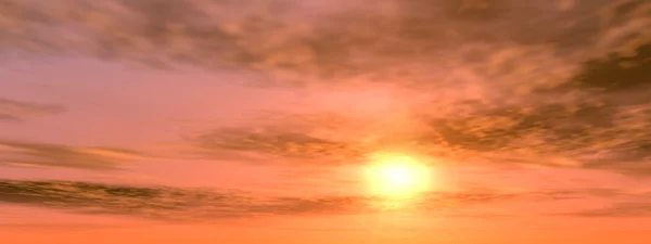 Bulutlar ve güneş ile gündoğumu — Stok fotoğraf