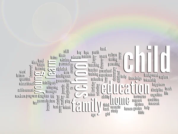 Education abstract word cloud — Stock Photo, Image