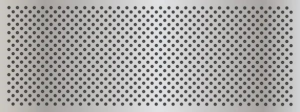 Bannière de texture en aluminium — Image vectorielle