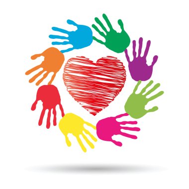 onceptual kırmızı kalp simgesi