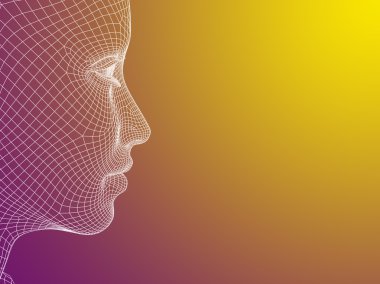 Tel kafes genç insan kafası