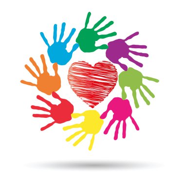 onceptual kırmızı kalp simgesi