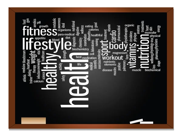 Gezondheid word cloud — Stockfoto