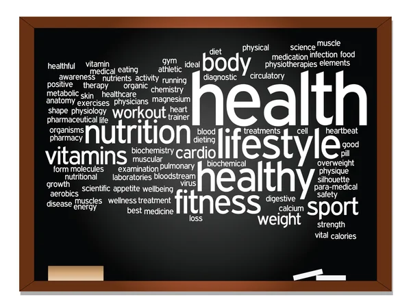 Abstract health  word cloud — Stock Photo, Image