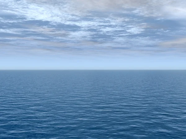 Oceano onde d'acqua e cielo — Foto Stock
