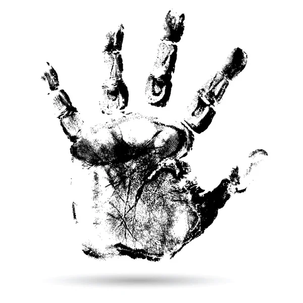 Negru vopsea mână umană — Fotografie, imagine de stoc