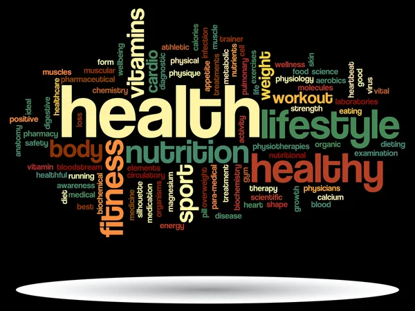 Health diet word cloud — Stock Photo, Image