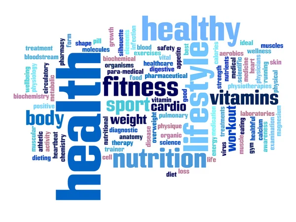 Abstract health word cloud — Stock Photo, Image