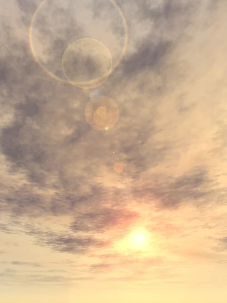 Nascer do sol fundo com nuvens — Fotografia de Stock