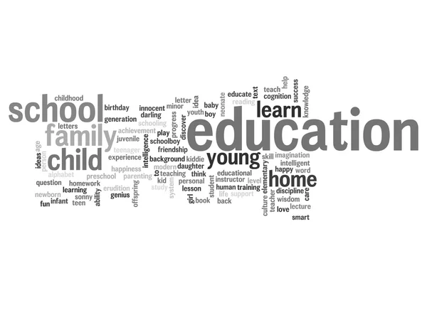 Onderwijs abstracte word cloud — Stockfoto