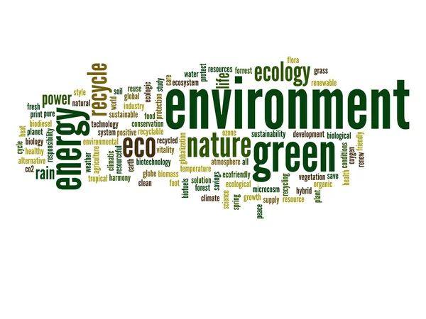 Conservation word cloud — Stock Photo, Image