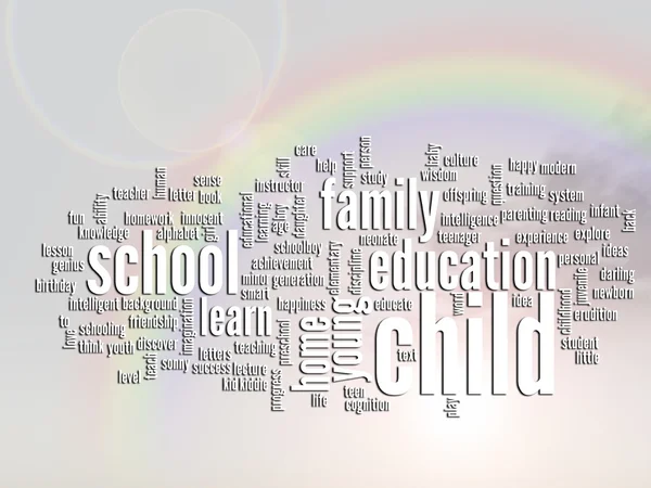 Education abstract word cloud — Stock Photo, Image