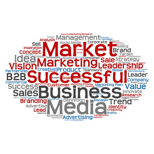 Negócios sucesso nuvem de palavras — Fotografia de Stock