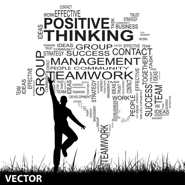 Nube conceptual de palabras de negocio vectorial — Vector de stock